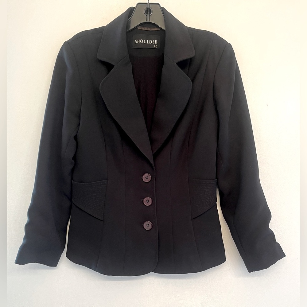 Black fitted jacket size XS/S